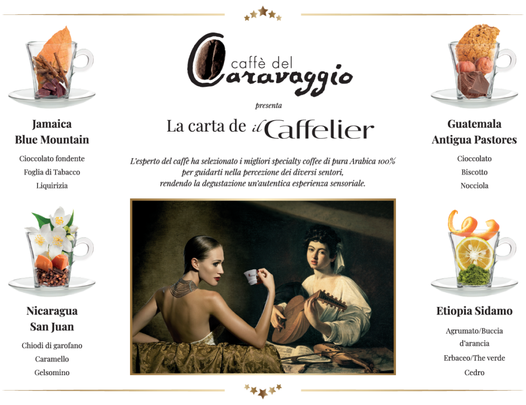 profumi racchiusi in un caffè
